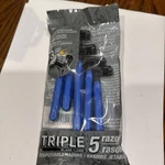 Assured For Men Triple Blade Razors Package Of Five (5) New-factory Sealed. Fixed Price $5.00.