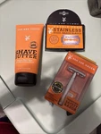 Van Der Hagen New Safety Razor Set Include 5 Count Blades/shave Butter. Fixed Price $25.00.