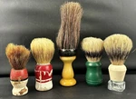 Vintage Lot Of 5 Shaving Brushes Badger? Horse Hair Kingsley & Unbranded. Fixed Price $38.50.