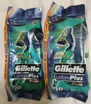 Packs Gillette Custom Plus Pivot Disposable Razors 10 Ct (20 Total Lot. Fixed Price $15.55.