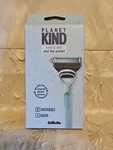 Gillette-planet Kind- 2 Cartridges/ 1 Razor-new! Recycled Plastic! Box/sealed!. Fixed Price $9.49.