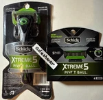 Lot Schick Xtreme 5 Pivot Ball Razor Handle + Refill Cartridges (total 6) New. Fixed Price $36.94.