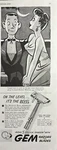 1946 Gem Razors Blades Level Bevel Shadow Peerless Shave New Moon Vtg Print. Fixed Price $14.49.
