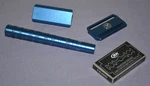 Hs Henson AL13 Aluminum Double Edge Medium Blue Safety Shaving Razor W/ Blades. Fixed Price $64.99.