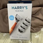Harry's Men's Razor Value Pack: 1 Ember Orange Handle + 5 Blade. Fixed Price $11.95.