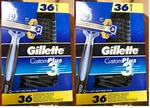Gillette Custom PLUS3 Disposable Razors, 36 Ct (pack Of 2). Fixed Price $46.99.