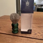 Vie Long Shaving Brush Black Green Mix. Fixed Price $40.00.