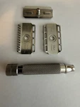 Razorock Lupo 58 And Dc Stainless Steel Double Edge Safety Razor, Silver. Fixed Price $60.00.