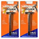 Gillette 7 Oclock Pii Trac Razor Handle (2 Pack). Fixed Price $12.99.