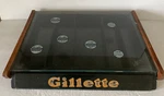 Gillette Display Case Razor Blades Wooden Store Glass Top 1940 Vintage Read. Fixed Price $75.65.