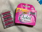 Bic Soleil Shimmer Razor Blades 2 Packs Total Eight Refills. Fixed Price $11.90.
