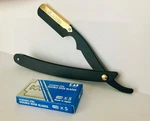 Shaving Cut Throat Straight Razor Barber Salon With Kai Double Edge Blades. Fixed Price $11.25.