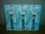 3 New Gillette Venus Close & Clean Blade Razor Glide Strip One Cartridge Each. Fixed Price $29.95.