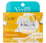 Gillette Venus Comfortglide Olay Coconut Gel Bar Razor 5 Blades - 4 Cartridges. Fixed Price $27.95.
