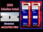 200 Single Edged Razor Diy Blades Accutec Pro Steel Back Individually Wrap .009. Fixed Price $14.99.
