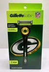Gillette Labs Nfl Green Bay Packers Razor & Cartridge. New, Collector, 5 Blade. Fixed Price $10.99.