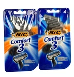 Bic Comfort 3 Razors Triple Blade Men 4 / ( 2 Boxes ) Blue. Fixed Price $14.95.