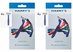 8 Pack: Harry's Men's Disposable Razors 3-BLADE Multi-color 4CT. Fixed Price $14.99.