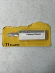 Vintage Aarp Pharmacy Platinum Chrome Injector Blades 11 Count Made Usa. Fixed Price $15.00.