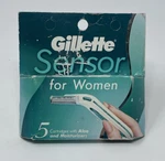 Vtg Gillette Sensor Excel Women 5 Razor Cartridges Blades Aloe Moisturizers 1992. Fixed Price $29.99.