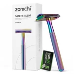 Zomchi Safety Razor Rainbow Metal Double Edge For & Women With 5 Blades. Fixed Price $21.99.
