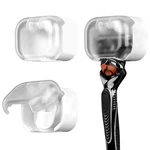 Luexbox 2 Pack Razor Holder With Cover For Shower Wall, Self Adhesive White. Fixed Price $16.84.