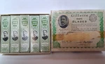 Antq King Gillette Nos Knife Blades Complete 10 Boxes 50 Total. Fixed Price $125.00.