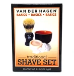 Van Der Hagen Basic Shave Set Includes Deluxe Soap + Bowl Boar Brush. Fixed Price $19.70.