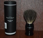Edwin Jagger Badger Hair Shaving Brush Ebony/silver 3EJ287 (j). Fixed Price $25.50.