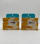 Gillette Venus Olay Coconut Comfortglide Razor Refills 5 Blade 4 Count Lot Of 2. Fixed Price $32.97.