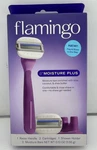 Flamingo Moisture Plus Women Razor Set Handle + 2 Blade Refills Shower Holder. Fixed Price $5.99.