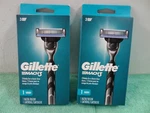 New Gillette MACH3 Men's Razor 1 Handle + Cartridge Refill - Lot Of 2. Fixed Price $12.99.