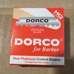 Dorco Platinum Coated Stainless Steel Single Edge Razor Blades 100 Pack. Fixed Price $15.00.