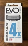 Evo Shave By Touch Razor 4 Cartridges Refill Pack. Fixed Price $12.75.