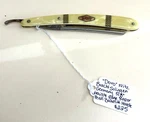 Dovo Fritz Bracht Solingen Germany Straight Edge Razor Pearl Bakelite Handle 5/8. Fixed Price $225.00.