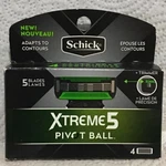Schick Xtreme 5 Pivot Ball Razor, 4 Blades, New - E11E. Fixed Price $7.95.