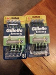 2 Packs 8/COUNT (16) Gillette SENSOR3 Disposable Razors W/aloe Sensitive New. Fixed Price $17.50.
