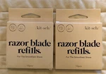 2X Kitsch Double Edge Razor Blade Refills For Smooth Skin Total 20 New. Fixed Price $9.99.