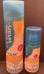 Gillette Venus Ultra Moisture With Olay Shave Gel Set 6OZ & 2.5OZ. Fixed Price $14.99.