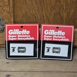 Vintage 1991 Gillette Super Stainless Inoxydabe 5 Razor Blades New Lot Of 2. Fixed Price $17.99.
