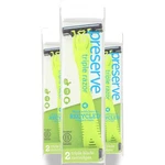 Preserve Triple Razor With 2 Cartridges Blade Recycled Bpa Free 3 Pack. Fixed Price $25.99.