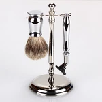 Edwin Jagger 3-PIECE Chrome Lined Double Edge Shaving Set S81M8911. Fixed Price $122.99.