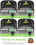 16 Gillette Body Blades Cartridges Razor Shaver Replacement Refills Usa. Fixed Price $41.98.