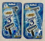 Lot Of 8 Bic Comfort 3 Men Sensitive Skin Razors Blade Shavers Nos 2005. Fixed Price $24.95.