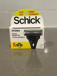Schick Hydro Ultra Sensitive 3 Bladed Razor Refills 5 Cartridges New Sealed. Fixed Price $10.25.
