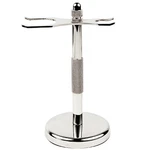 Chrome Safety & Shaving Brush Stand From Super Razors Metal Frame. Fixed Price $22.45.
