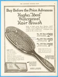 1917 Hughes Waterproof Hair Brush Ad Henry L 116 16TH St New York Ny. Fixed Price $9.89.