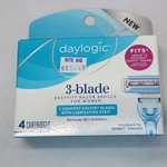 Daylogic 3 Blade Easy Fit Womens Razor Refills Lubricating Strip 4 Cartridges. Fixed Price $7.99.