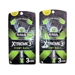 2 Packs Schick Xtreme Pivot Ball Disposable Razors 6 Shavers Total New (i). Fixed Price $15.06.