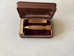 Vintage Gillette Aristocrat Safety Razor With Original Box. Gold Color. Fixed Price $59.99.